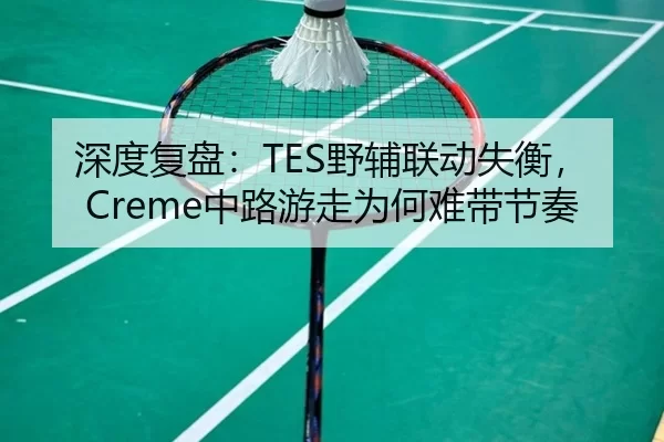 深度复盘：TES野辅联动失衡，Creme中路游走为何难带节奏